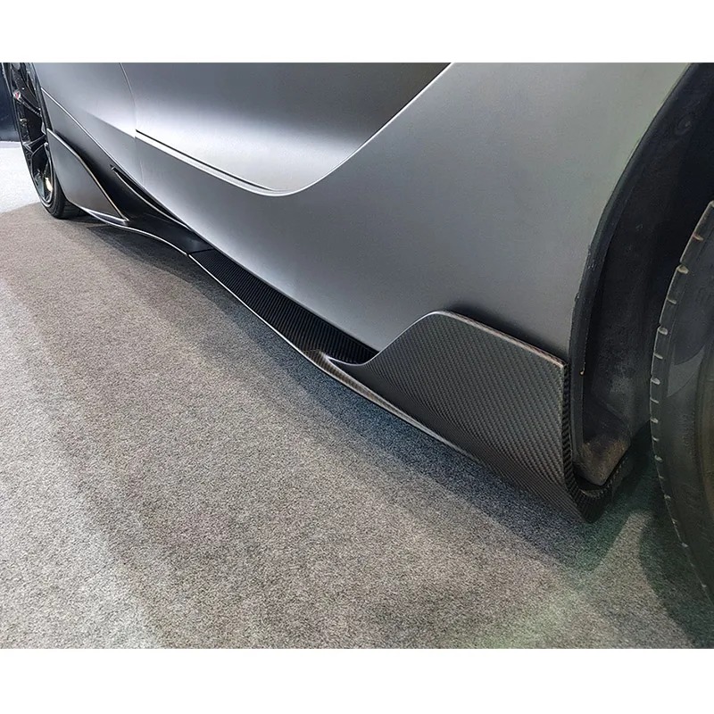 RYF High Quality Dry Carbon Fiber Side Skirt for  720S Sports Design Style Easy Installation Excellent Fit Hot Seller